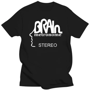 Стереофоническая футболка Brain Records Krautrock с метрономом Neu Cluster, новый размер, США