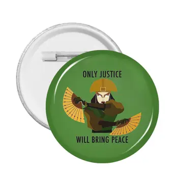 Только справедливость принесет мир, значок с изображением аватара Киоши, Милая Настраиваемая брошь с заколками, Значки друзей, броши для рюкзака