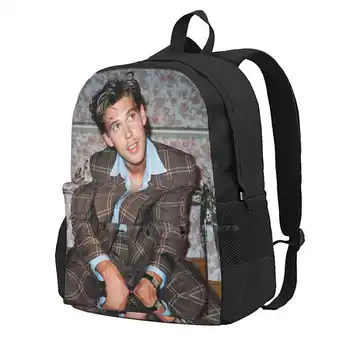 Школьная сумка для хранения Austin Butler Elvis Smile, студенческий рюкзак, Austin Butler для мамы, Austin Butler для девочки, Austin Butler для детей