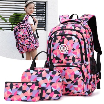 Школьные сумки для подростков, школьный рюкзак для девочек, набор школьных рюкзаков с принтом для мальчиков, рюкзак для детей, милые сумки для книг